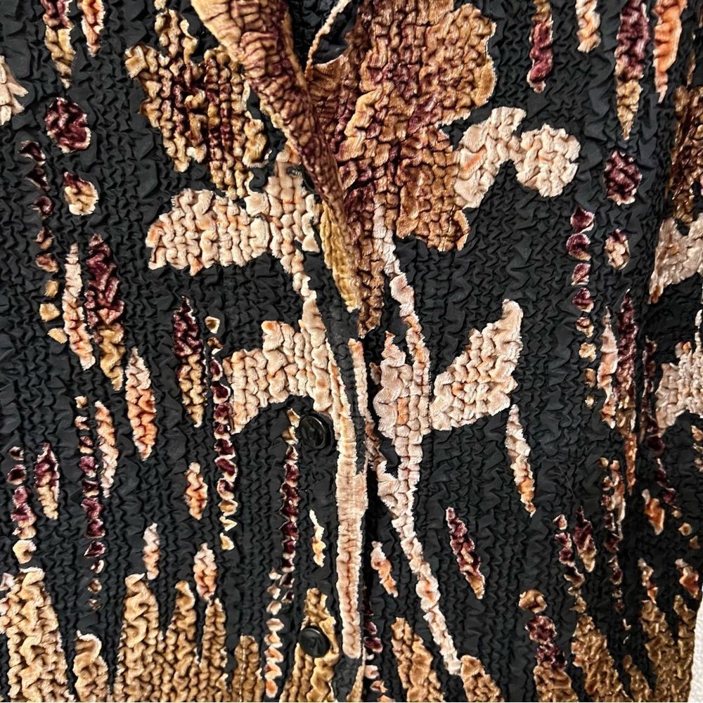 Pleats Collection Long Sleeve Accordion Blazer Size Small - Picture 3 of 5